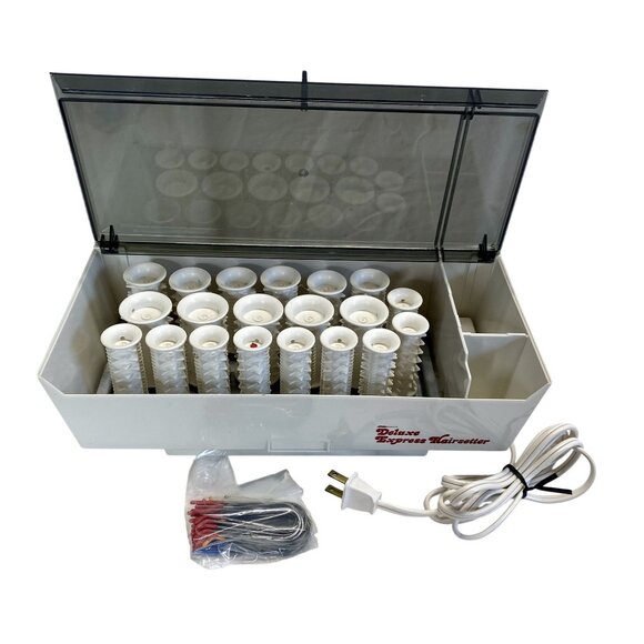 Vintage Deluxe Express Hairsetter Rollers & Clips Hair Styling Tool Pageant - Picture 2 of 3